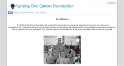 Desktop Screenshot of fightingoralcancer.org