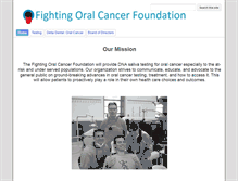 Tablet Screenshot of fightingoralcancer.org